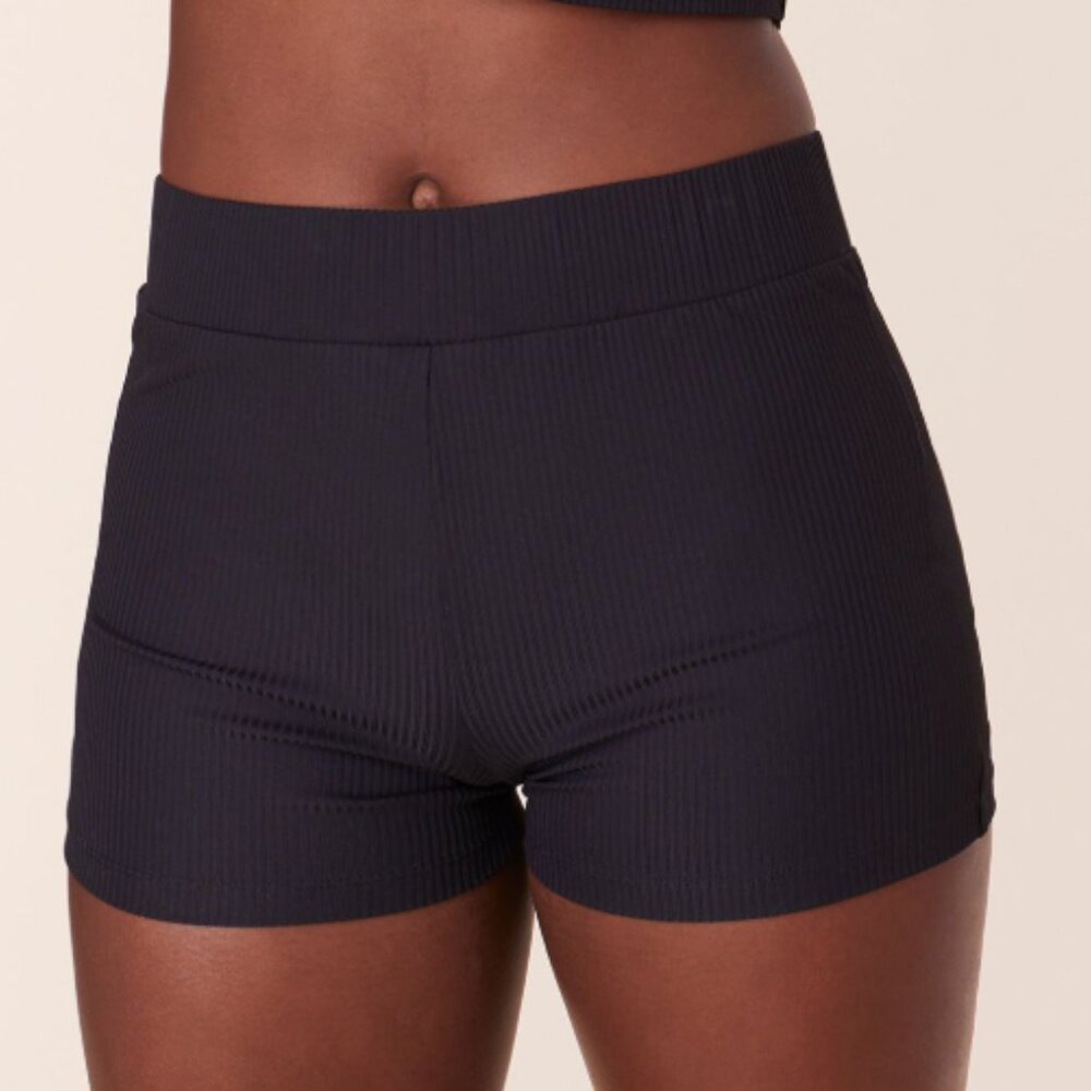 Mindy X Andie Swim‎ The Marco Black Shorts Swimsuit Cover-up size XXL NWT